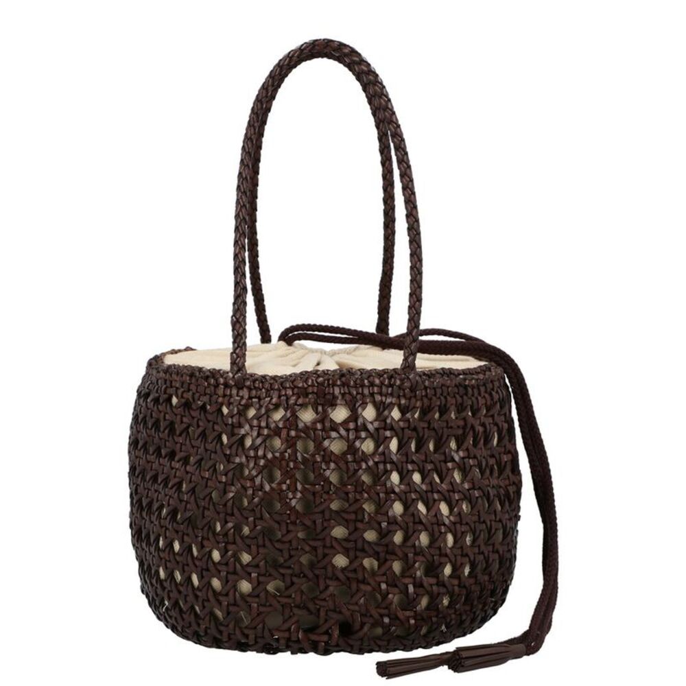 Dragon Diffusion Juventus Leather Shoulder Bag, Brown